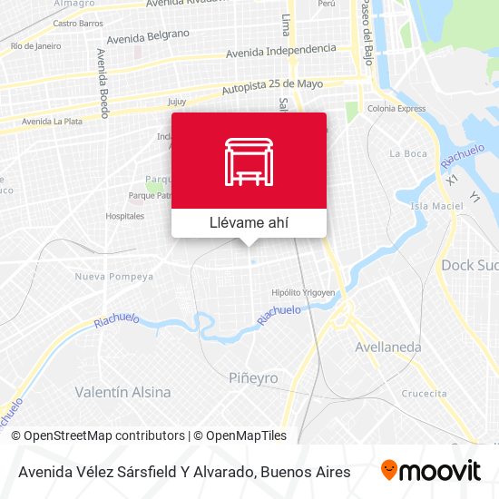 Mapa de Avenida Vélez Sársfield Y Alvarado