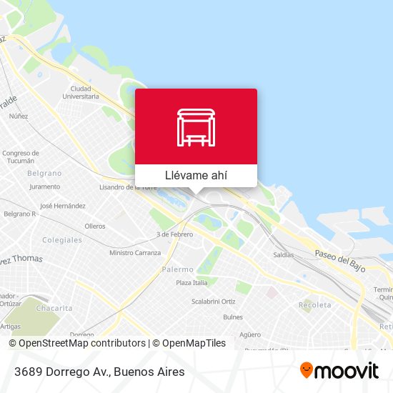 Mapa de 3689 Dorrego Av.