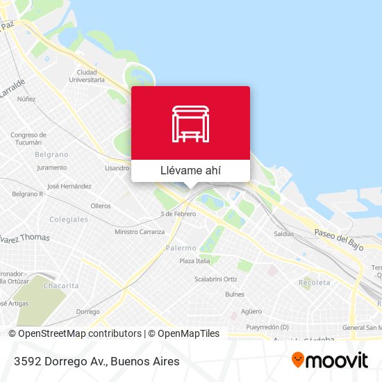 Mapa de 3592 Dorrego Av.