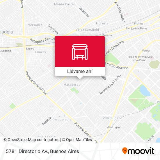 Mapa de 5781 Directorio Av.