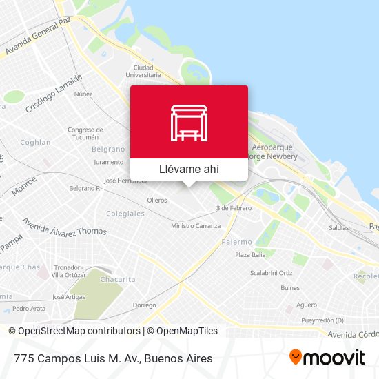 Mapa de 775 Campos Luis M. Av.