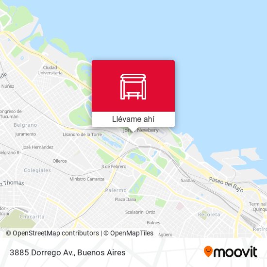 Mapa de 3885 Dorrego Av.