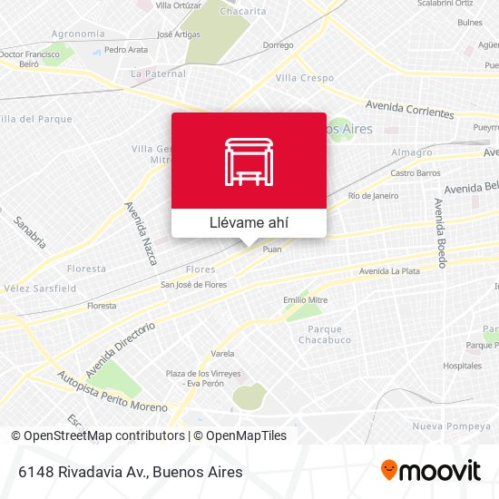 Mapa de 6148 Rivadavia Av.