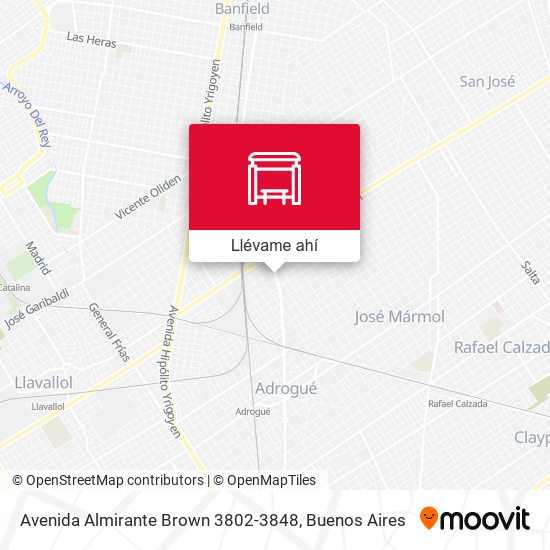 Mapa de Avenida Almirante Brown 3802-3848