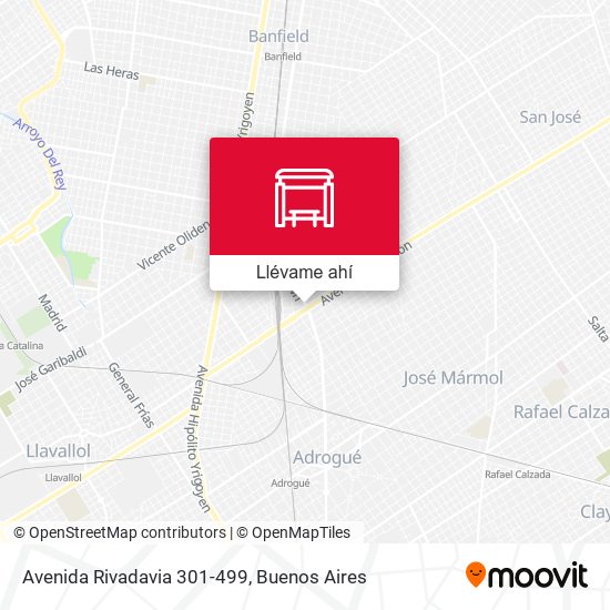 Mapa de Avenida Rivadavia 301-499