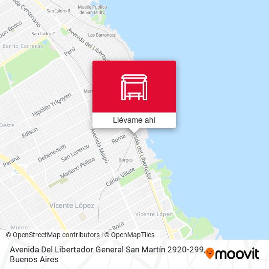 Mapa de Avenida Del Libertador General San Martín 2920-299