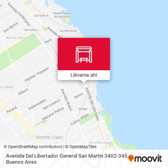 Mapa de Avenida Del Libertador General San Martín 3402-345