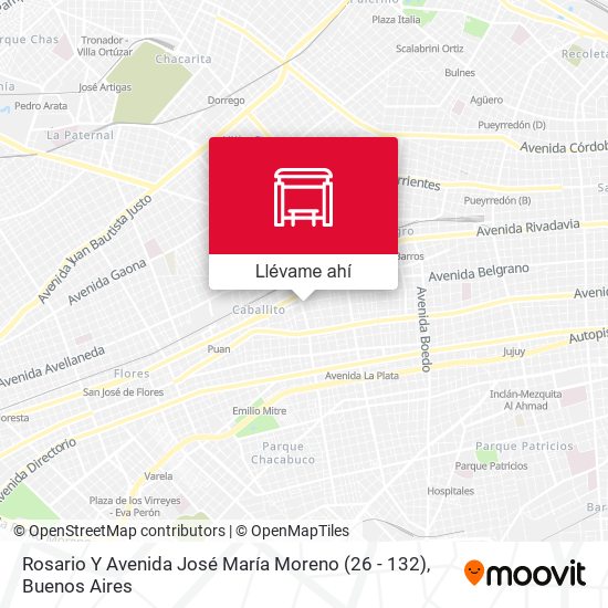 Mapa de Rosario Y Avenida José María Moreno (26 - 132)