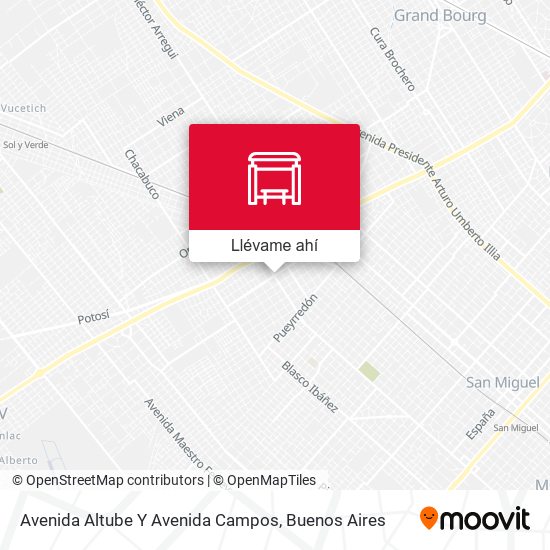 Mapa de Avenida Altube Y Avenida Campos