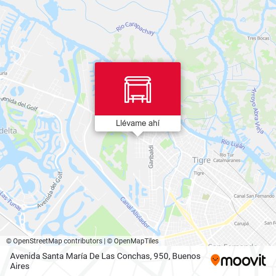 Mapa de Avenida Santa María De Las Conchas, 950