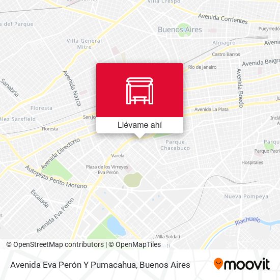 Mapa de Avenida Eva Perón Y Pumacahua