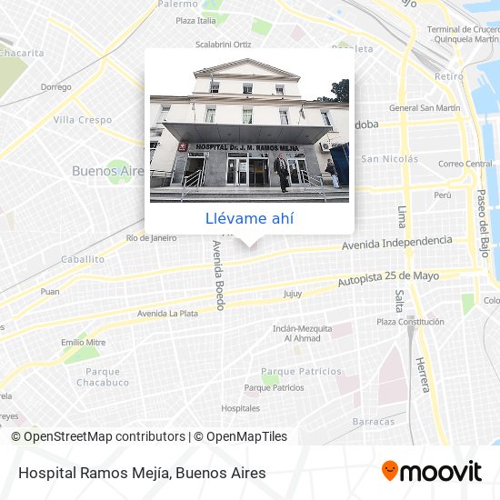 Mapa de Hospital Ramos Mejía