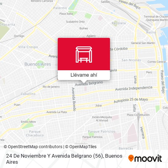 Mapa de 24 De Noviembre Y Avenida Belgrano (56)