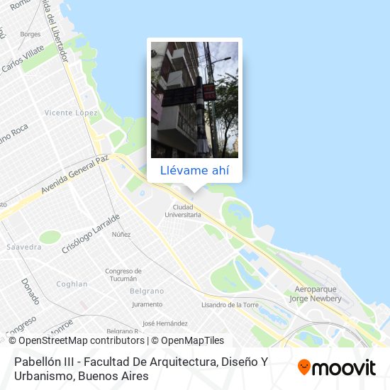 Mapa de Pabellón III - Facultad De Arquitectura, Diseño Y Urbanismo