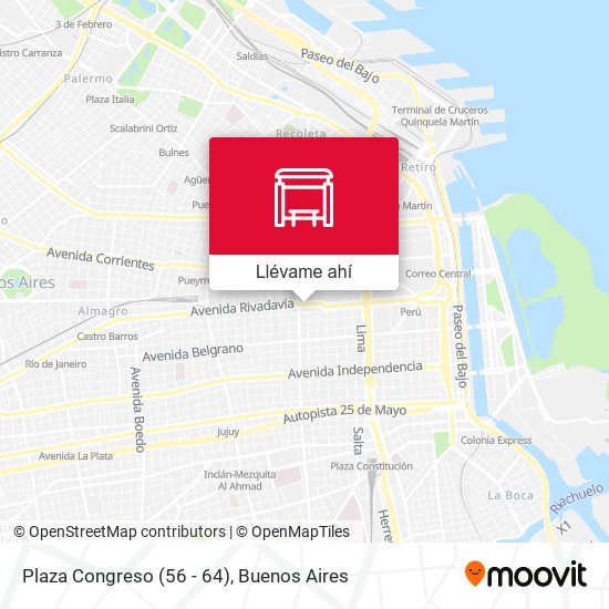 Mapa de Plaza Congreso (56 - 64)