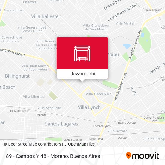 Mapa de 89 - Campos Y 48 - Moreno
