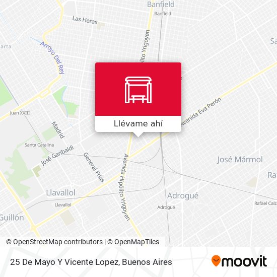 Mapa de 25 De Mayo Y Vicente Lopez