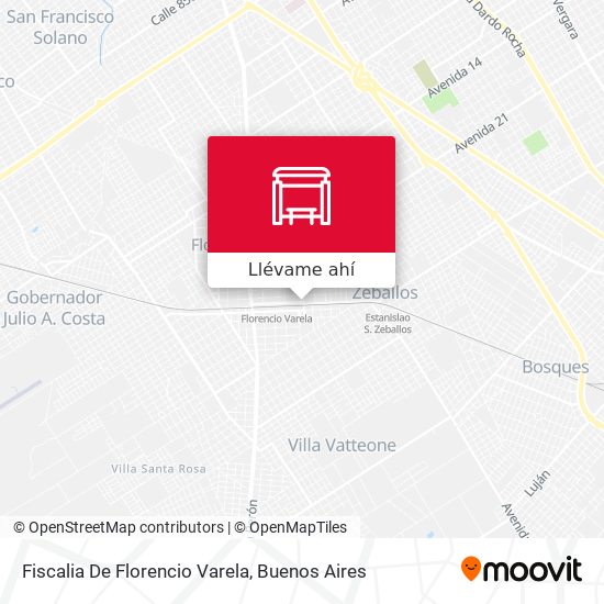 Mapa de Fiscalia De Florencio Varela