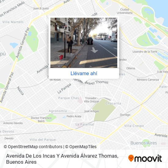 Mapa de Avenida De Los Incas Y Avenida Álvarez Thomas