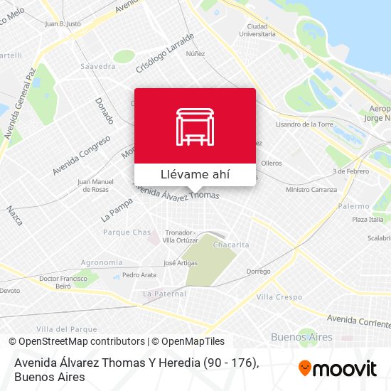 Mapa de Avenida Álvarez Thomas Y Heredia (90 - 176)