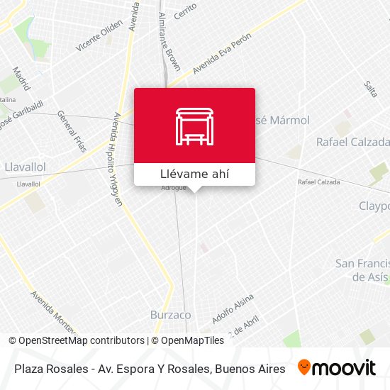 Mapa de Plaza Rosales - Av. Espora Y Rosales