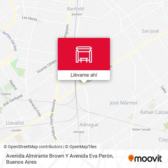 Mapa de Avenida Almirante Brown Y Avenida Eva Perón