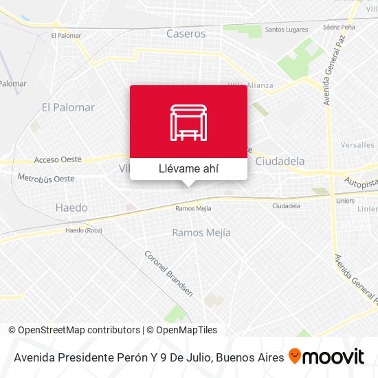 Mapa de Avenida Presidente Perón Y 9 De Julio