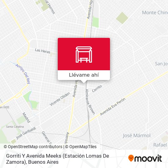 Mapa de Gorriti Y Avenida Meeks (Estación Lomas De Zamora)