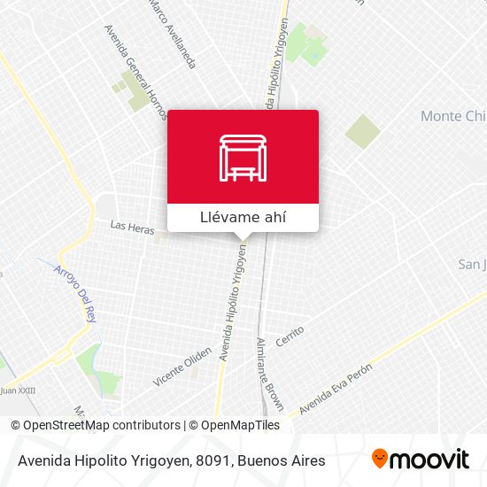 Mapa de Avenida Hipolito Yrigoyen, 8091