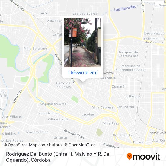 Mapa de Rodríguez Del Busto (Entre H. Malvino Y R. De Oquendo)