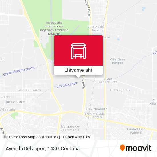 Mapa de Avenida Del Japon, 1430
