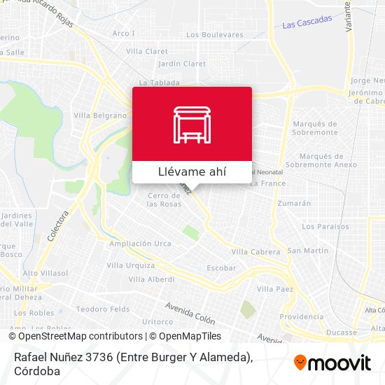 Mapa de Rafael Nuñez 3736 (Entre Burger Y Alameda)