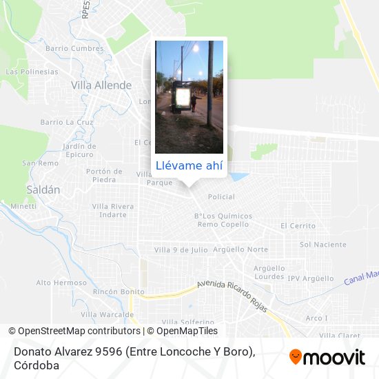 Mapa de Donato Alvarez 9596 (Entre Loncoche Y Boro)