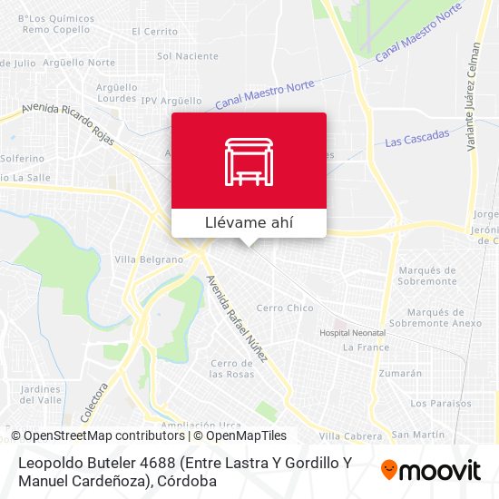 Mapa de Leopoldo Buteler 4688 (Entre Lastra Y Gordillo Y Manuel Cardeñoza)