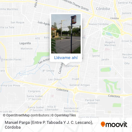 Mapa de Manuel Parga (Entre P. Taboada Y J. C. Lescano)