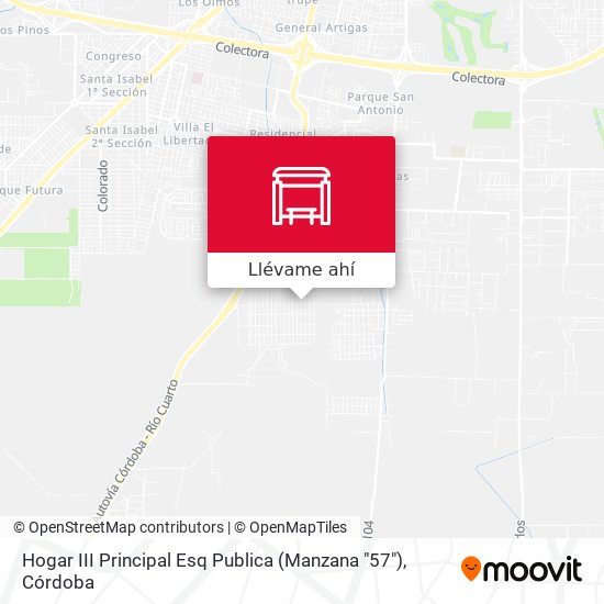 Mapa de Hogar III Principal Esq Publica (Manzana "57")