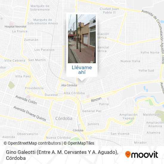 Mapa de Gino Galeotti (Entre A. M. Cervantes Y A. Aguado)