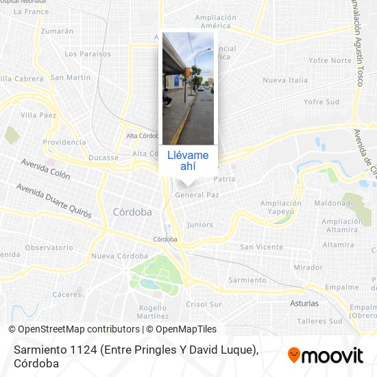 Mapa de Sarmiento 1124 (Entre Pringles Y David Luque)