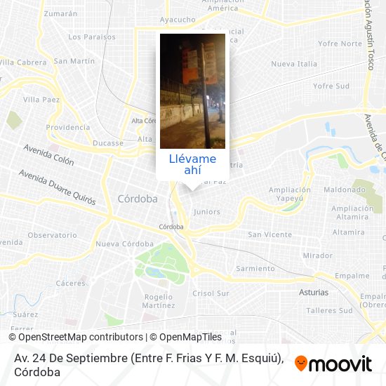 Mapa de Av. 24 De Septiembre (Entre F. Frias Y F. M. Esquiú)