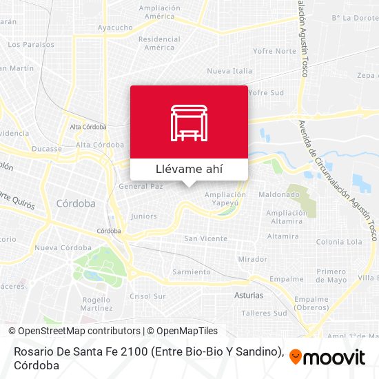 Mapa de Rosario De Santa Fe 2100 (Entre Bio-Bio Y Sandino)