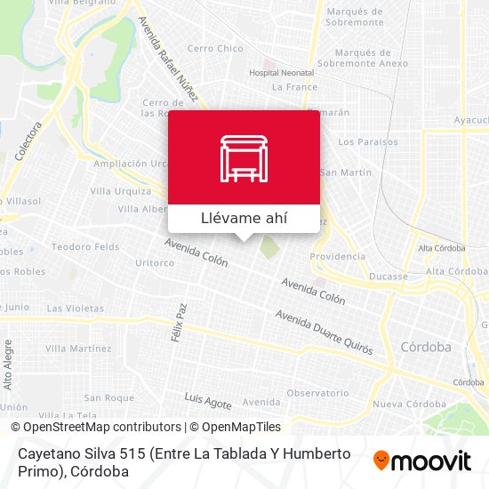 Mapa de Cayetano Silva 515 (Entre La Tablada Y Humberto Primo)