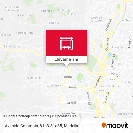 Mapa de Avenida Colombia, 81a3-81a85