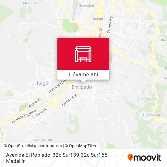 Mapa de Avenida El Poblado, 32c Sur139-32c Sur155