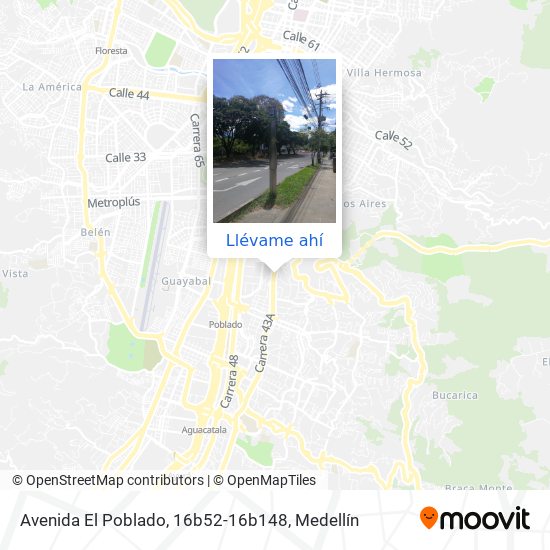 Mapa de Avenida El Poblado, 16b52-16b148