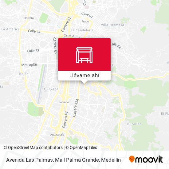 Mapa de Avenida Las Palmas, Mall Palma Grande
