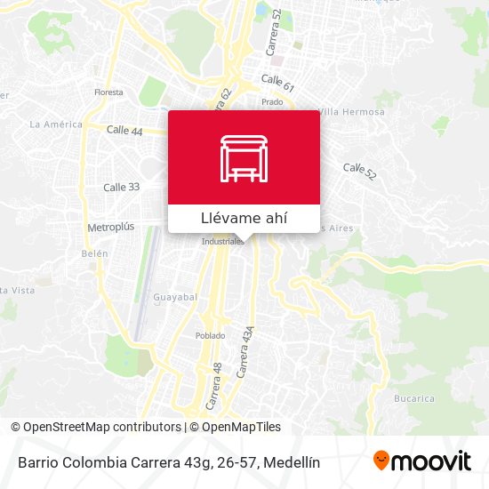 Mapa de Barrio Colombia Carrera 43g, 26-57