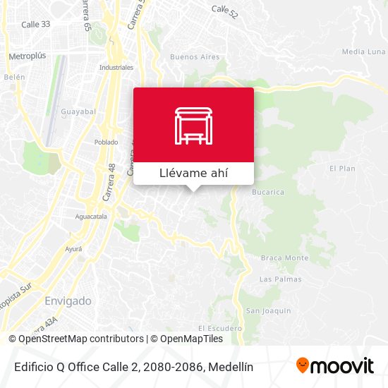 Cómo llegar a Edificio Q Office Calle 2, 2080-2086 en Medellín en Autobús o  Metro?