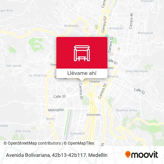 Mapa de Avenida Bolivariana, 42b13-42b117