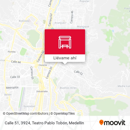 Mapa de Calle 51, 3924, Teatro Pablo Tobón