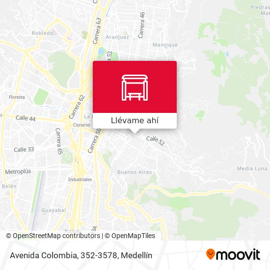 Mapa de Avenida Colombia, 352-3578